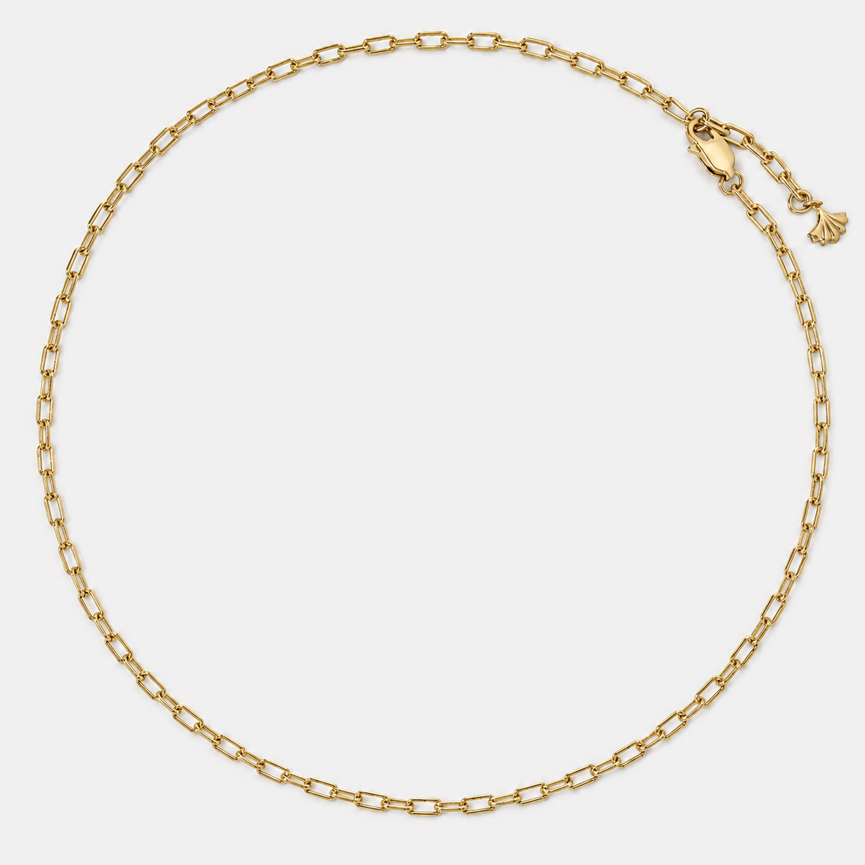 Tempo Sequence paperclip chain necklace in 18kt gold vermeil over sterling silver | Cirque D'Or Canada USA