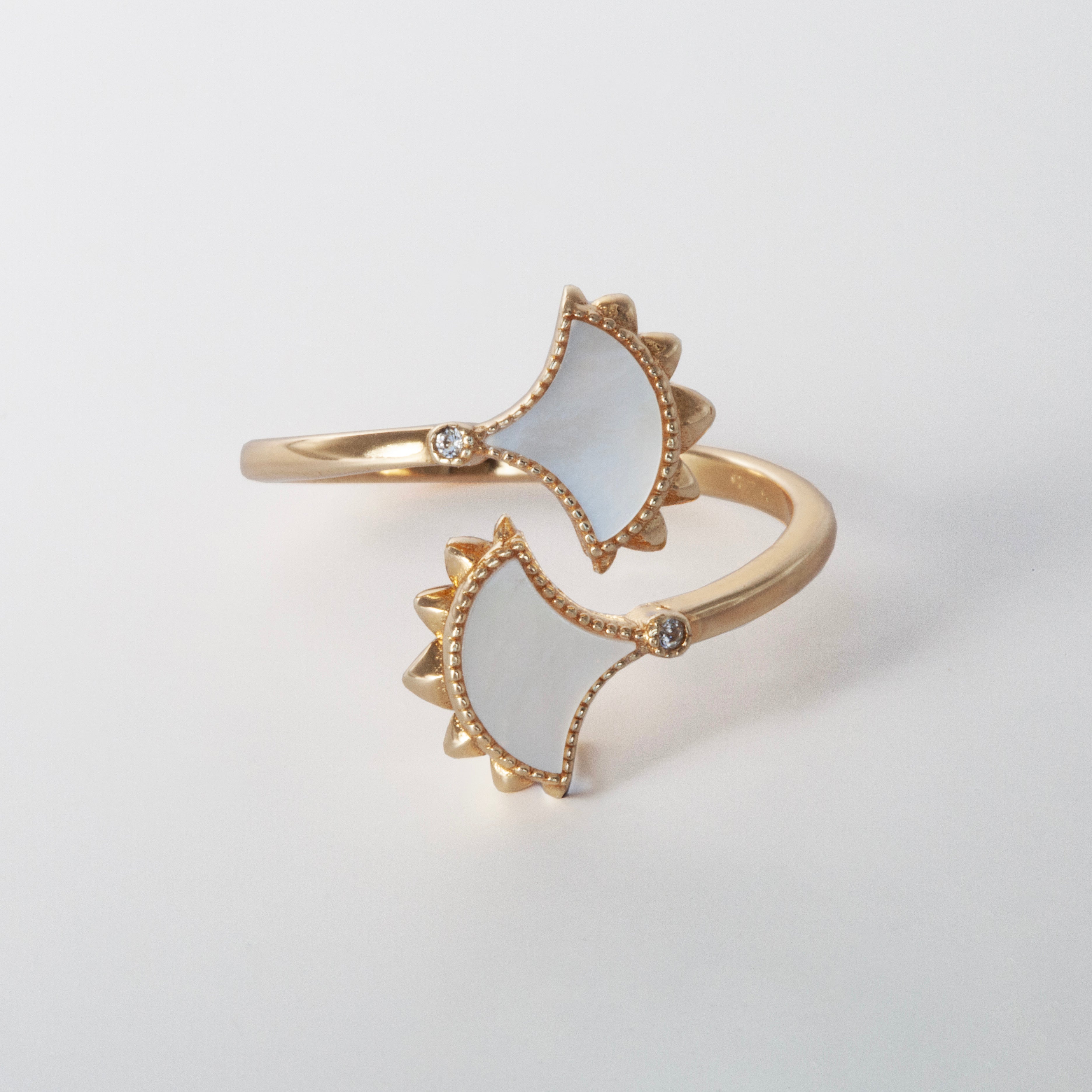 Dôme Gemstone Small Bypass Double Motif Ring | Cirque D'Or Canada USA