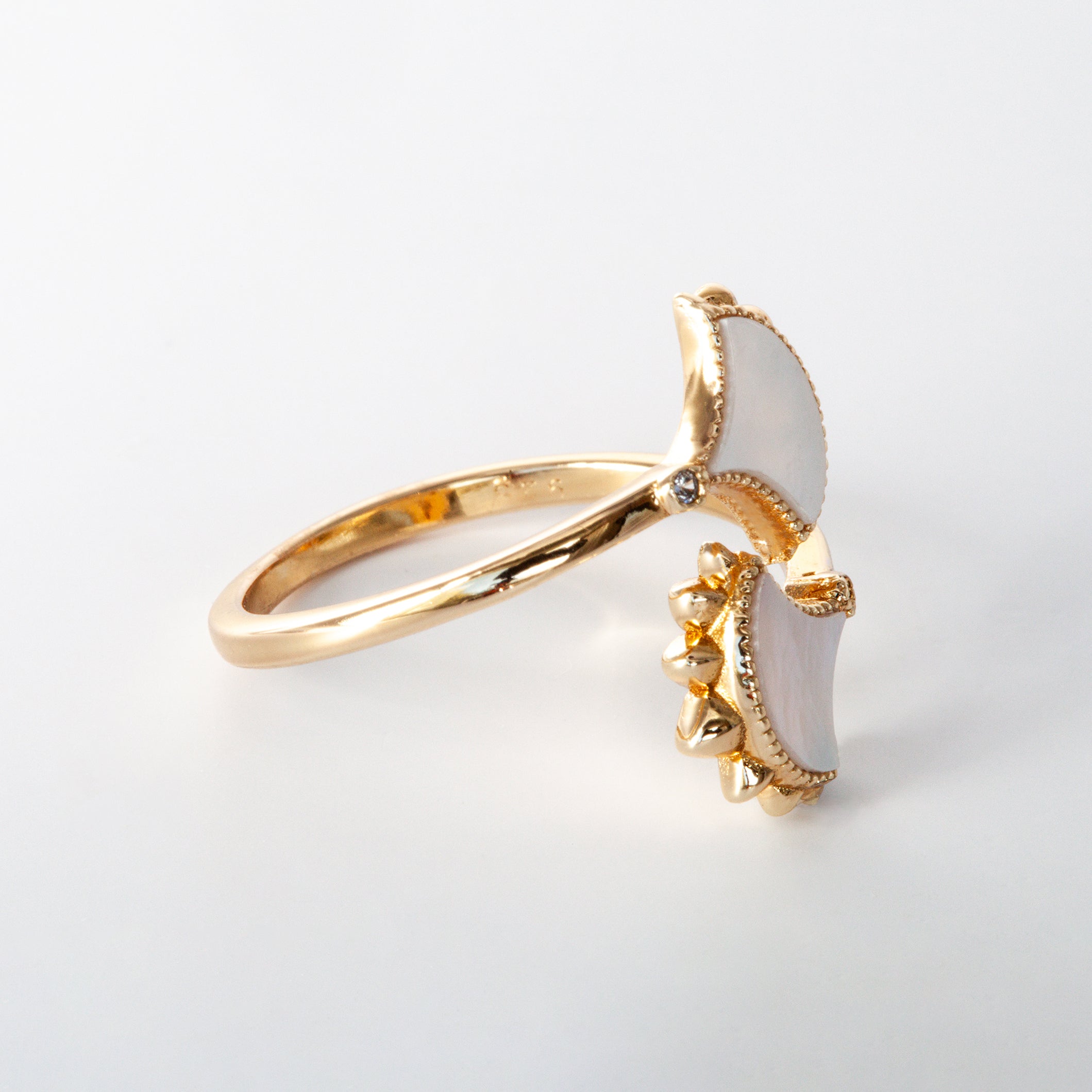 Dôme Gemstone Small Bypass Double Motif Ring | Cirque D'Or Canada USA