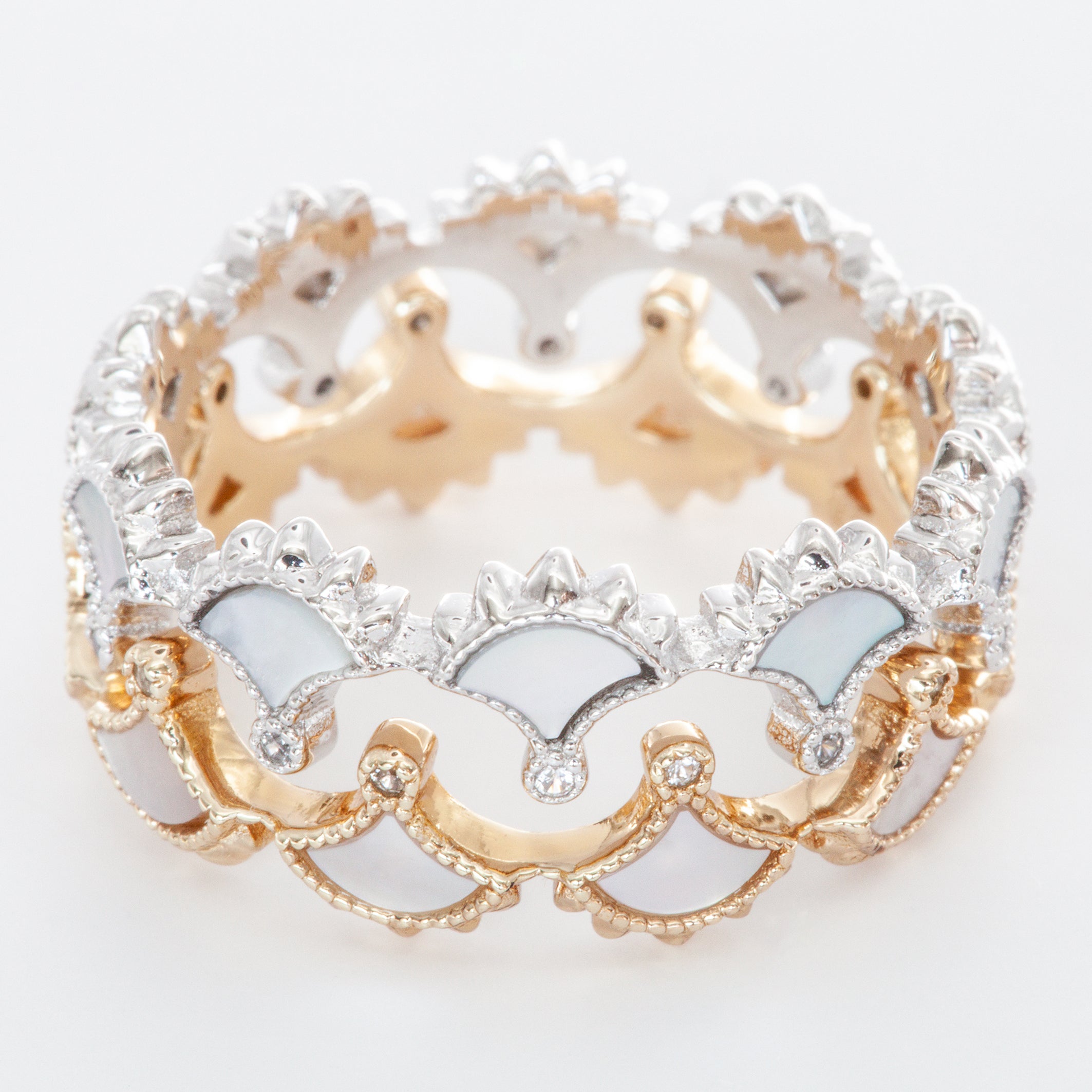 Dôme Gemstone Stackable Crown Full Eternity Ring | Cirque D'Or Canada USA