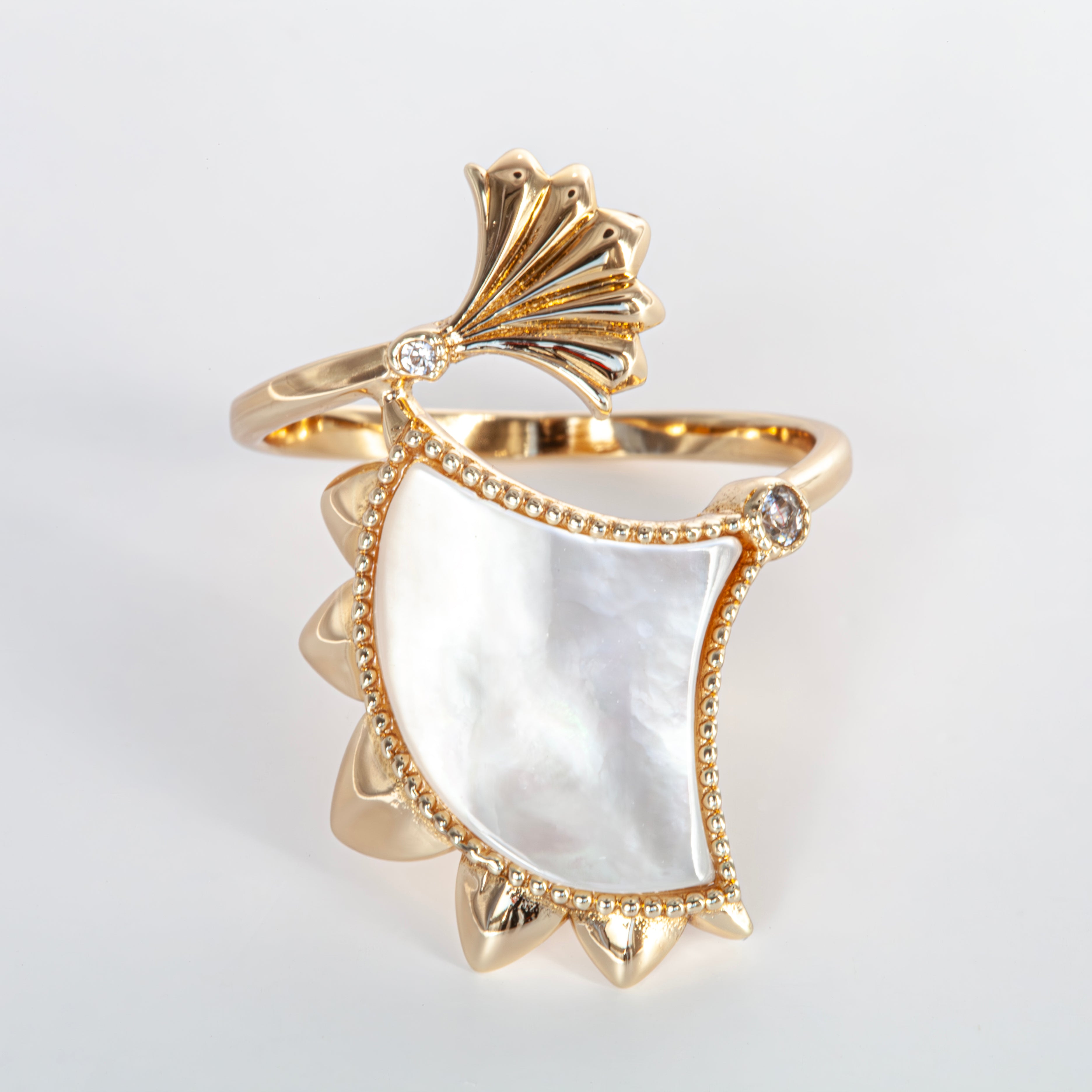 Dôme Gemstone Statement Bypass Double Motif Ring | Cirque D'Or Canada USA