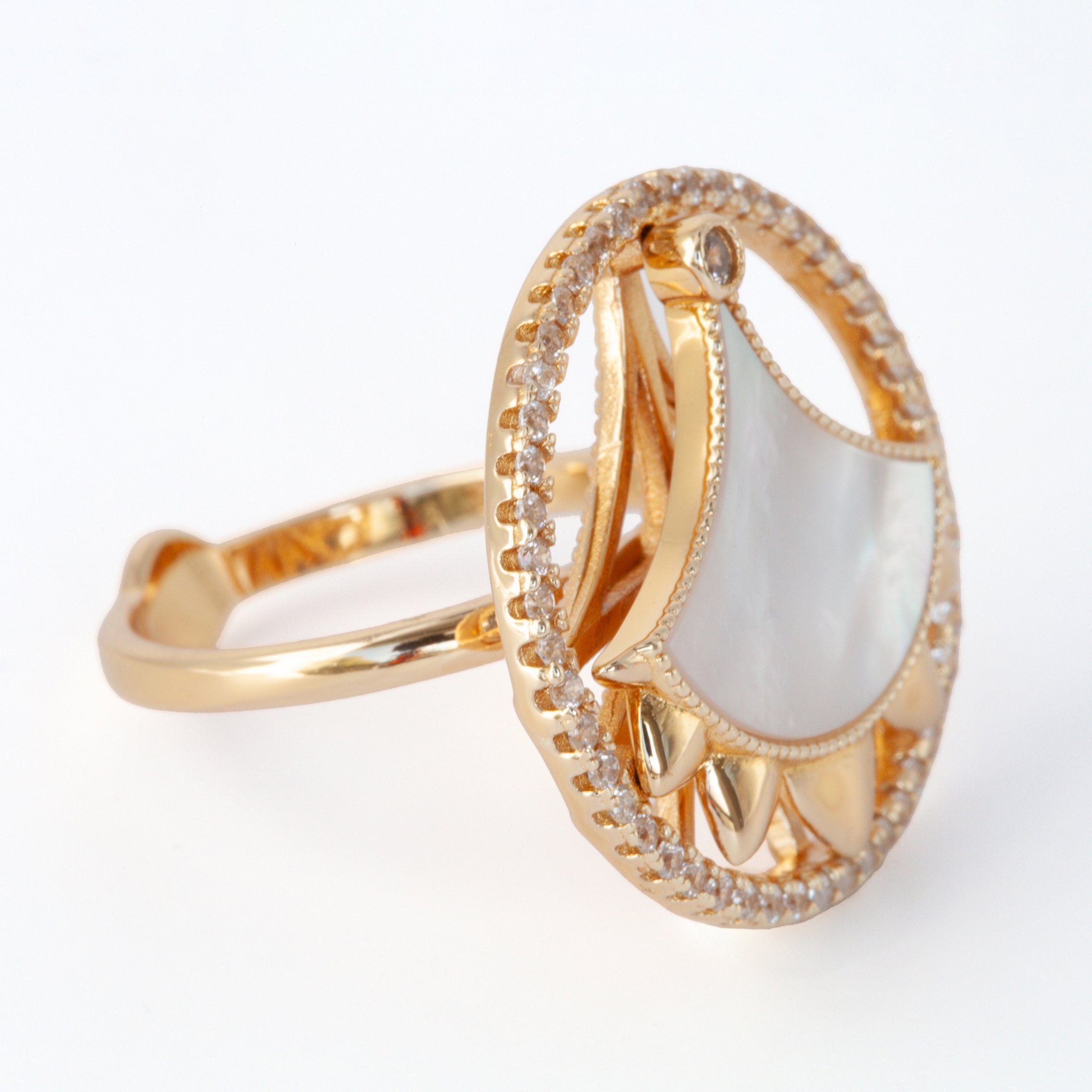 Dôme Gemstone Statement Single Motif Ring | Cirque D'Or Canada USA