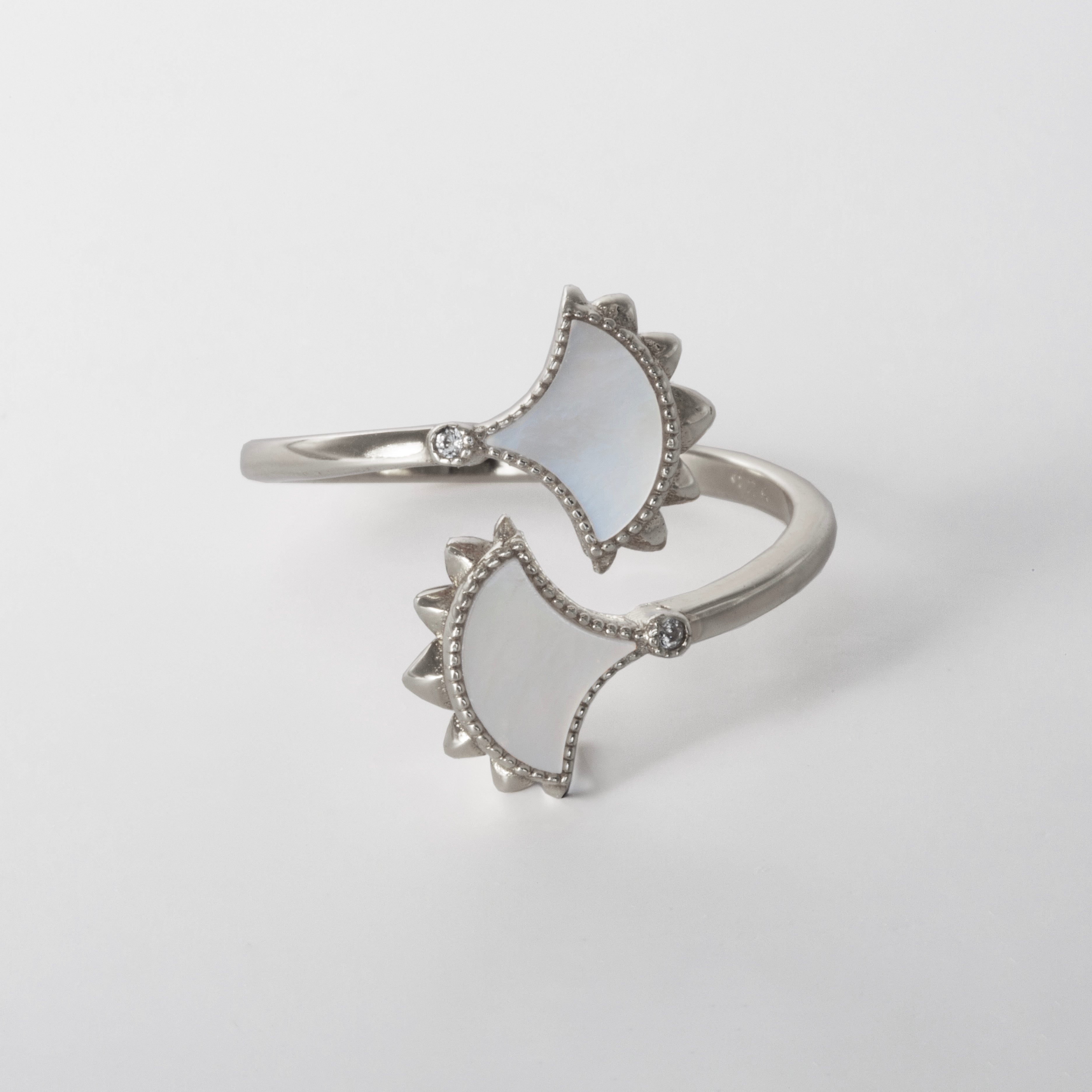 Dôme Gemstone Small Bypass Double Motif Ring | Cirque D'Or Canada USA