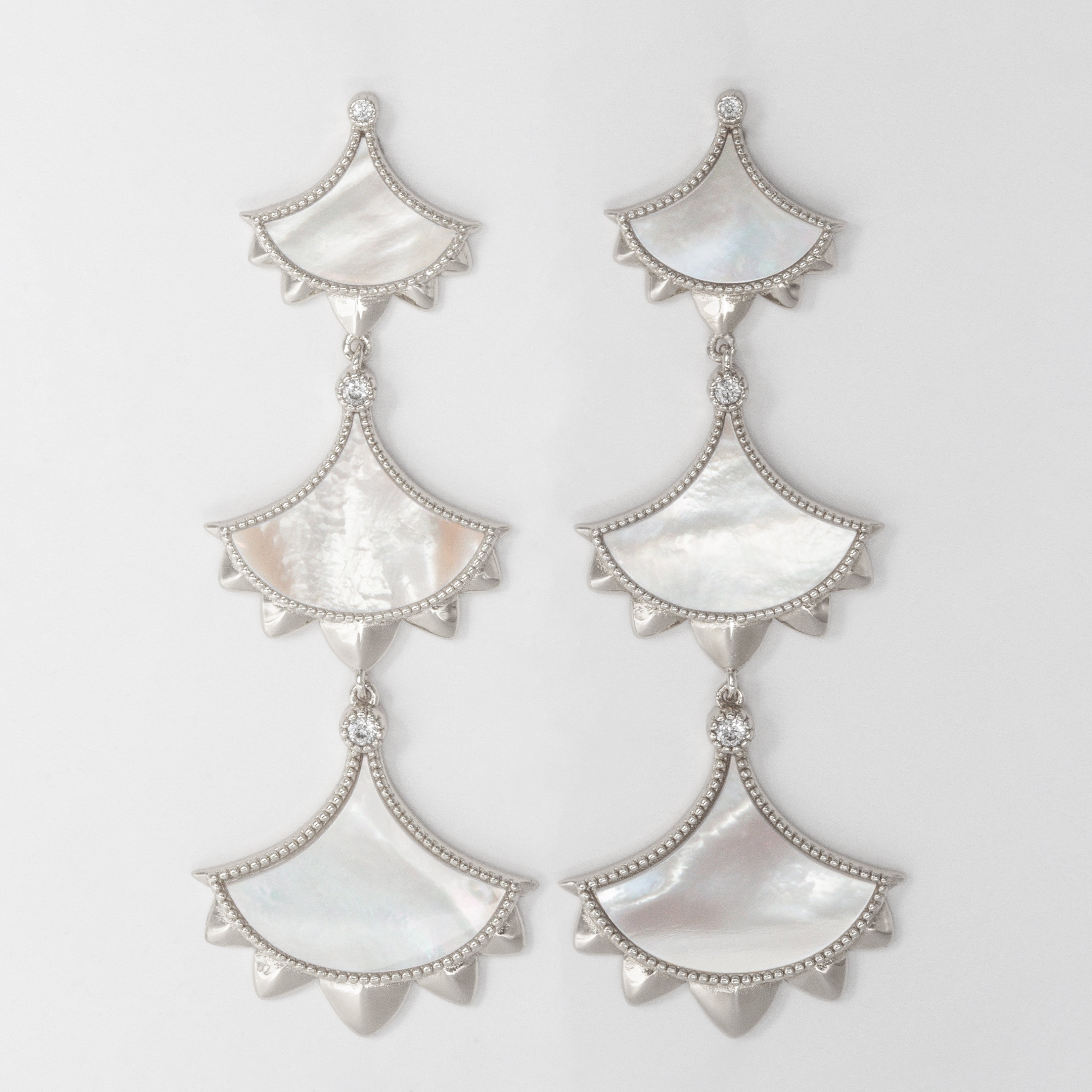 Dôme Gemstone Statement Drop Multi Motif Earrings | Cirque D'Or Canada USA