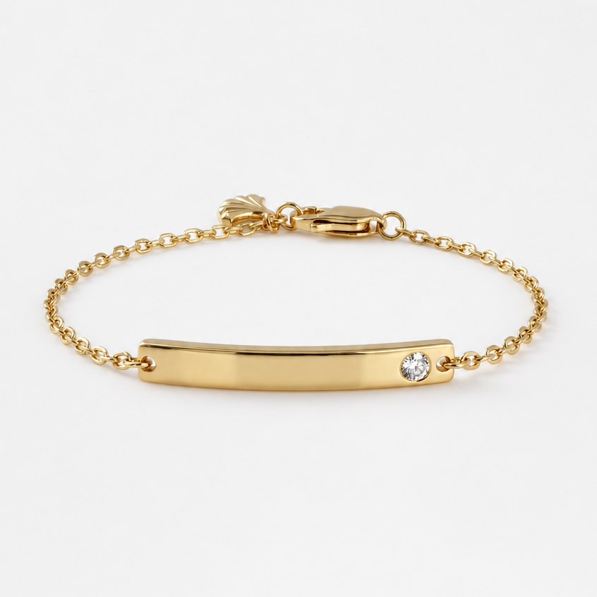 Tempo Signature engravable bracelet in 18kt gold vermeil over sterling silver | Cirque D'Or Canada USA