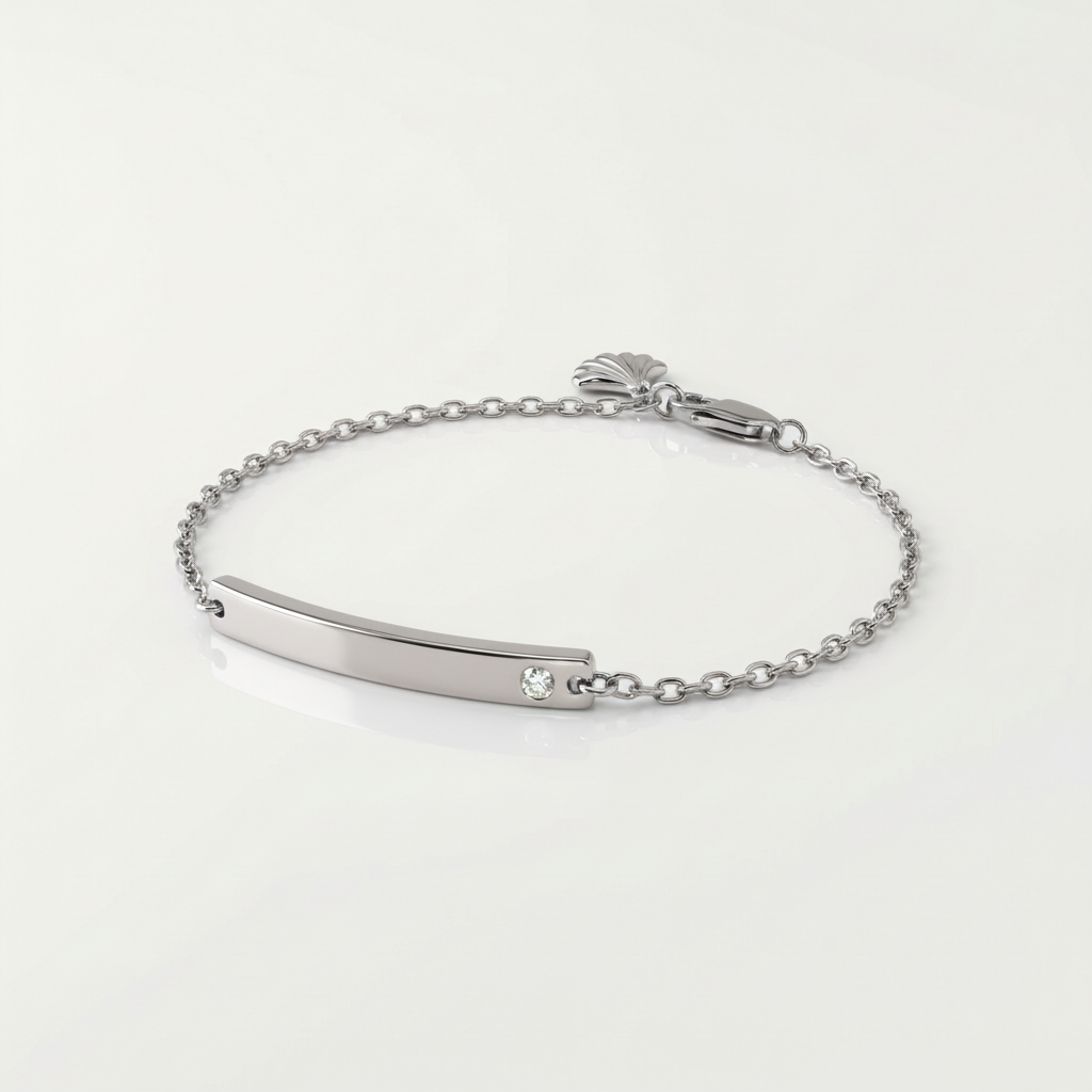 Tempo Signature engravable bracelet in rhodium-plated sterling silver | Cirque D'Or Canada USA