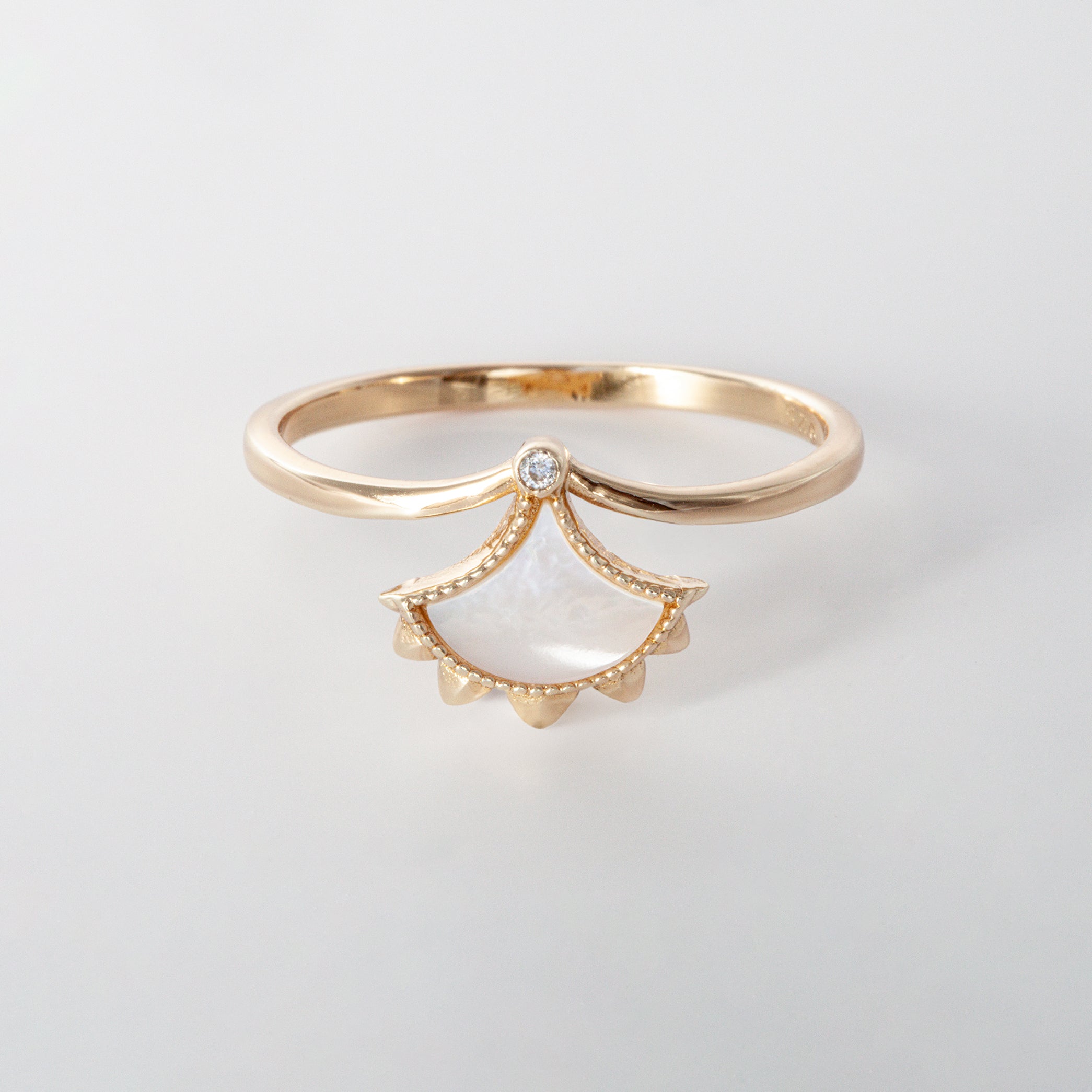 Dôme Gemstone Small Crown Single Motif Ring