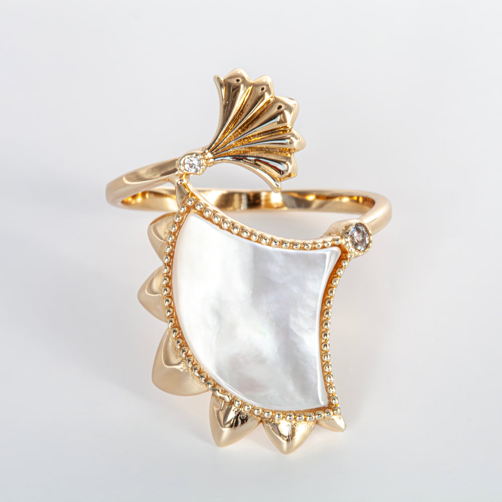 Dôme Gemstone Statement Bypass Double Motif Ring | Cirque D'Or Canada USA