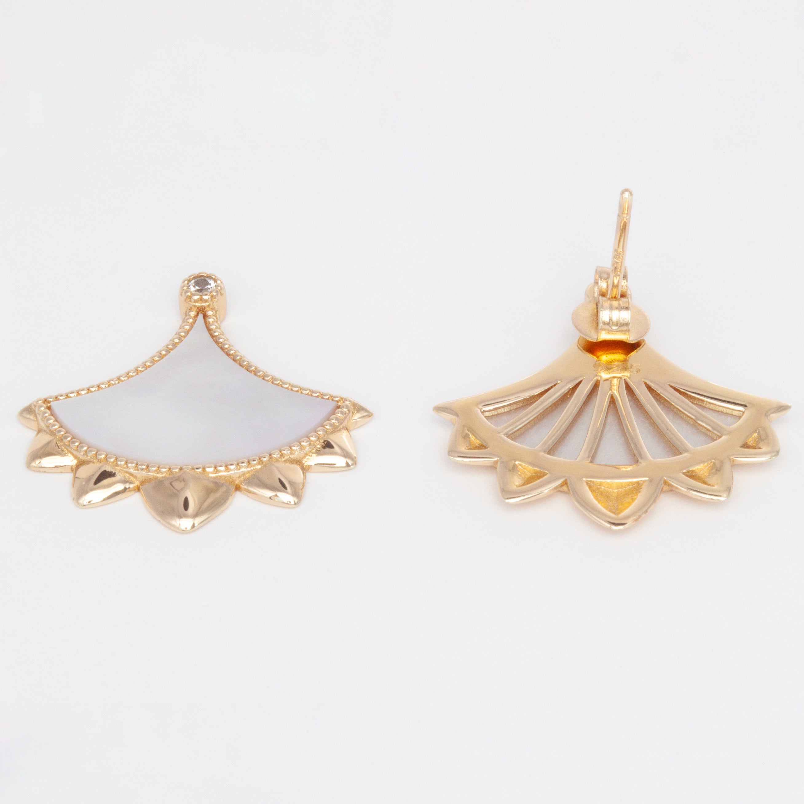 Dôme Gemstone Statement Single Motif Earrings