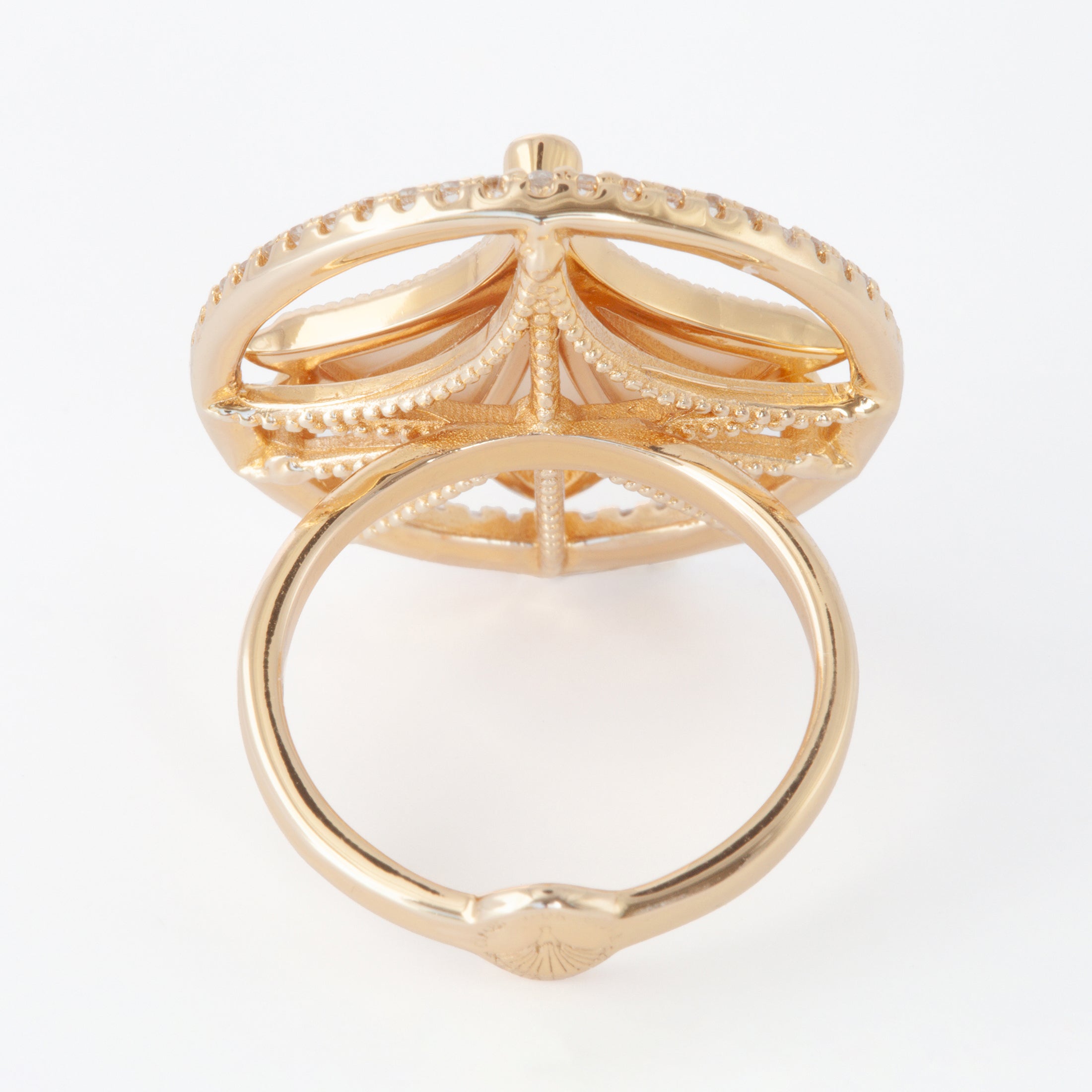 Dôme Gemstone Statement Single Motif Ring