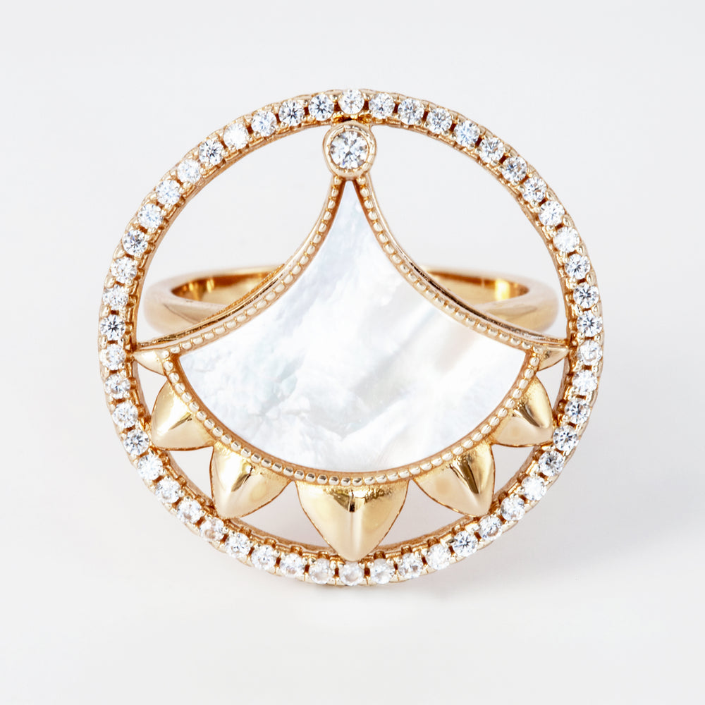 Dôme Gemstone Statement Single Motif Ring | Cirque D'Or Canada USA