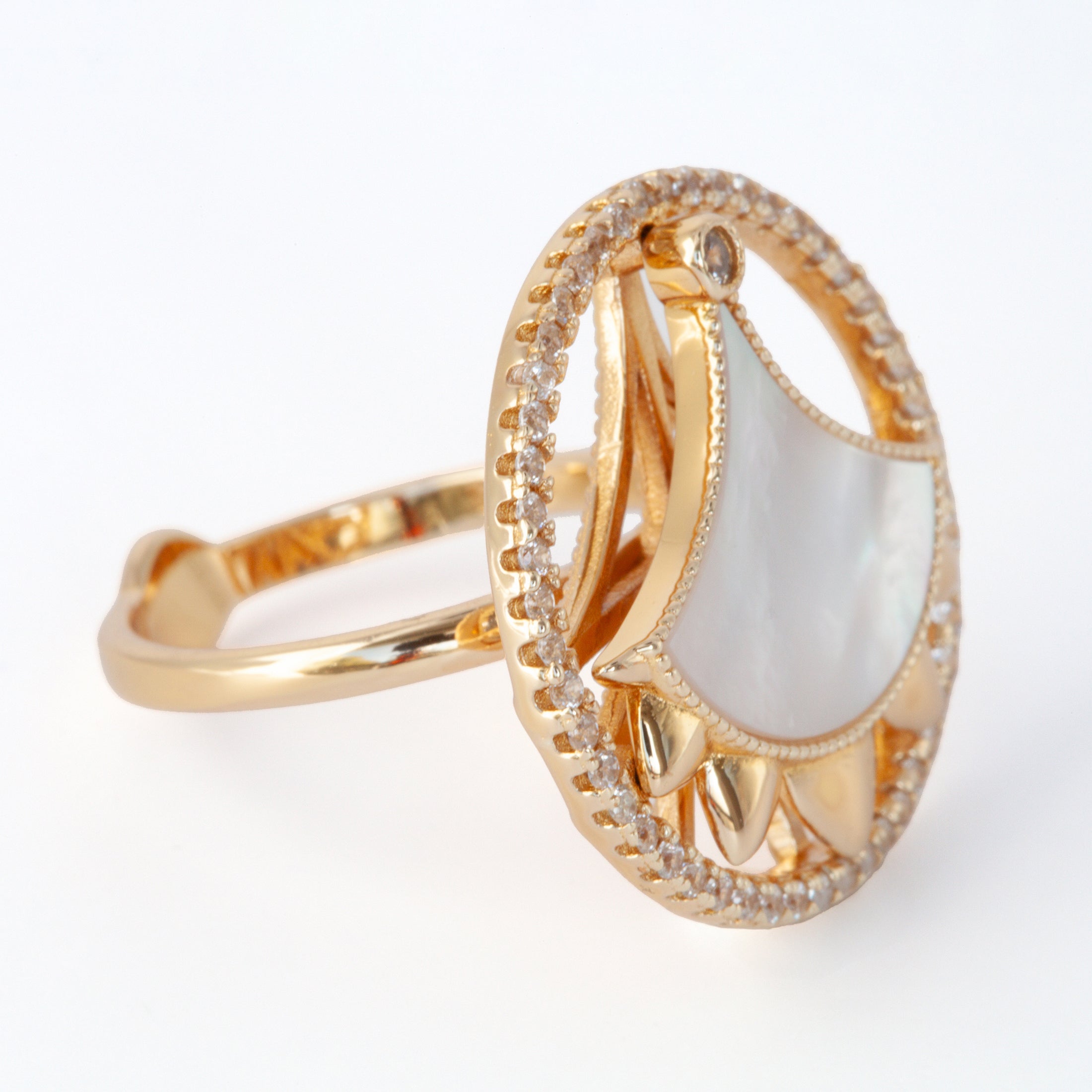 Dôme Gemstone Statement Single Motif Ring