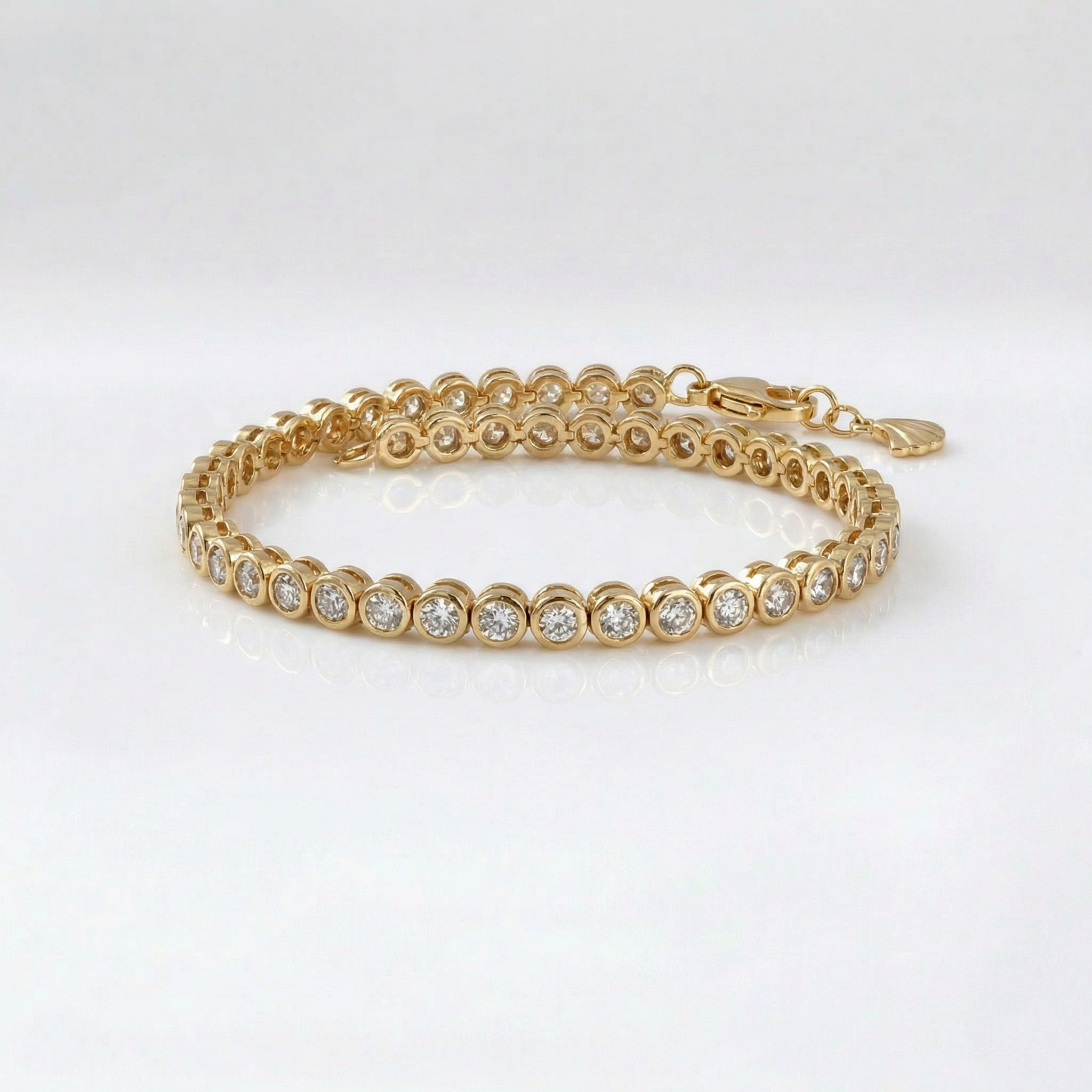 Tempo Cadence zircon bracelet in 18kt gold vermeil over sterling silver | Cirque D'Or Canada USA