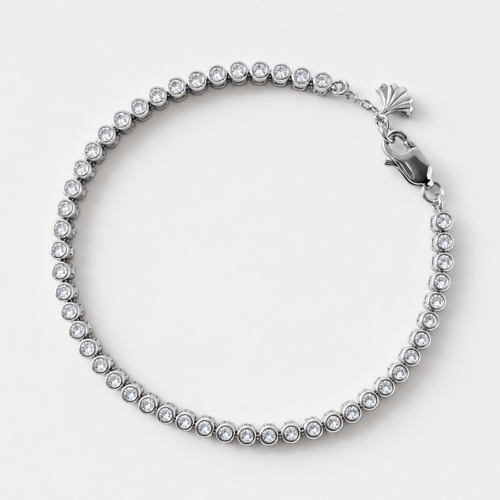 Tempo Cadence zircon bracelet in rhodium-plated sterling silver | Cirque D'Or Canada USA